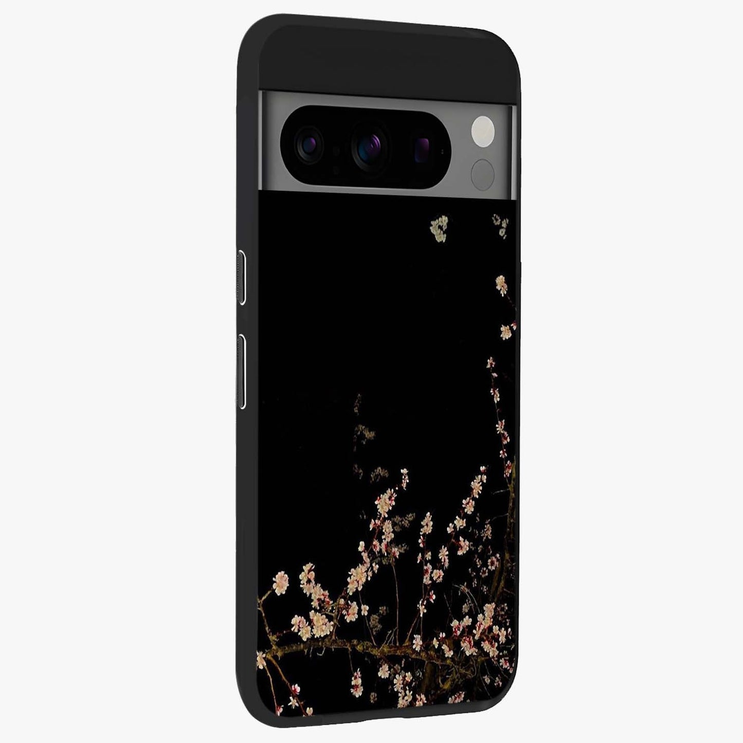 Petal Moon Light With Custom Name Glass Case upright view showcasing elegant floral moon artwork with personalized aesthetic.