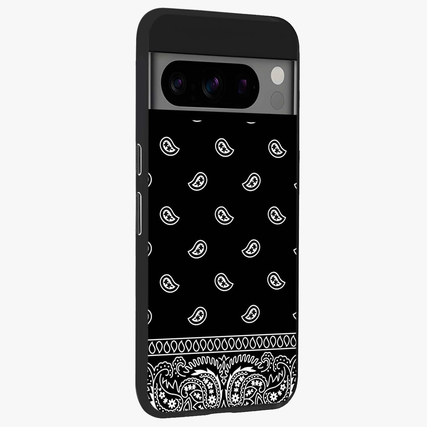 Retro Rebel Threads Glass Case upright view showcasing stylish vintage artwork with bold retro theme.