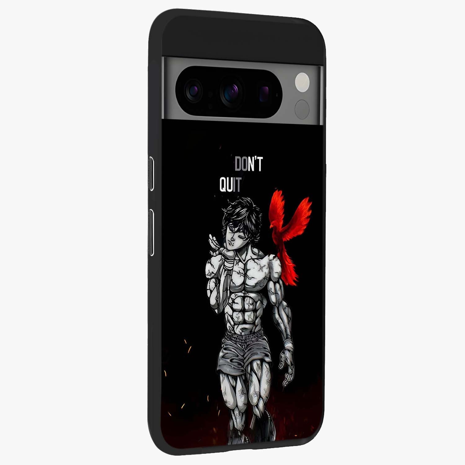 Rise Beyond Limits Glass Case upright view showcasing powerful inspirational artwork with uplifting theme.