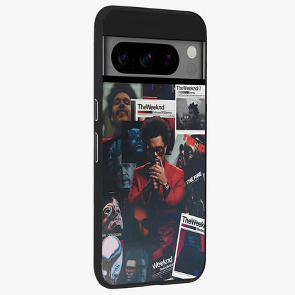 The Weeknd Glass Case upright view showcasing bold music themed artwork with contemporary artistic style.