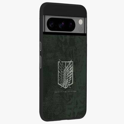 Wings Of Freedom Glass Case upright view showcasing powerful wings artwork with freedom themed design.