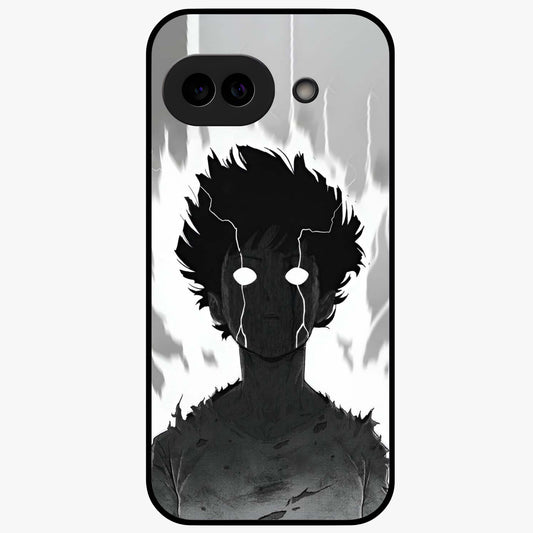 Awakened Inner Rage Glass Case showing flat back view with intense artistic artwork and glossy glass finish.