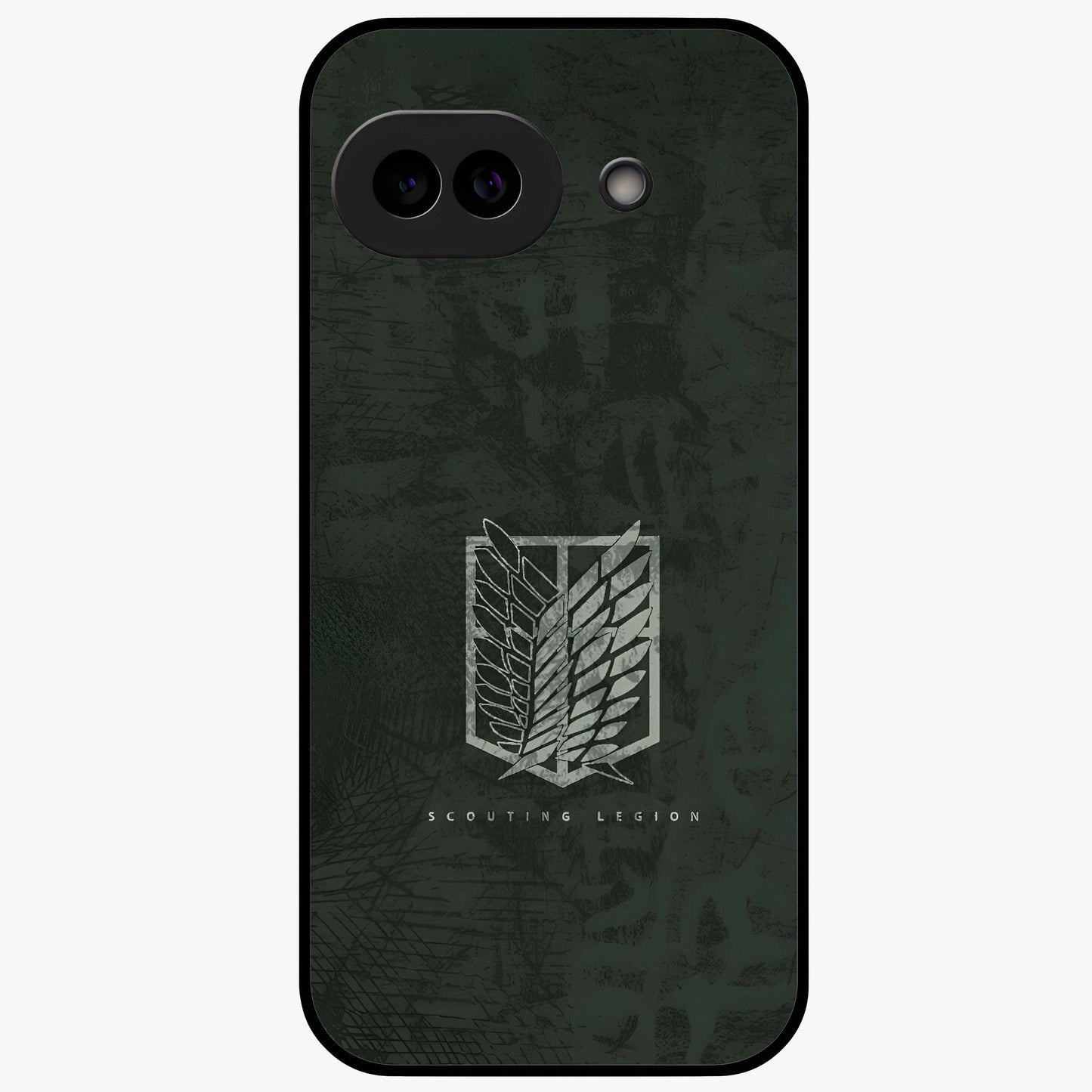 Wings Of Freedom Glass Case showing flat back view with symbolic wings artwork and glossy glass finish.