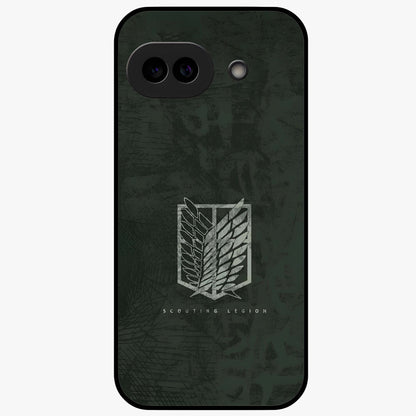 Wings Of Freedom Glass Case showing flat back view with symbolic wings artwork and glossy glass finish.