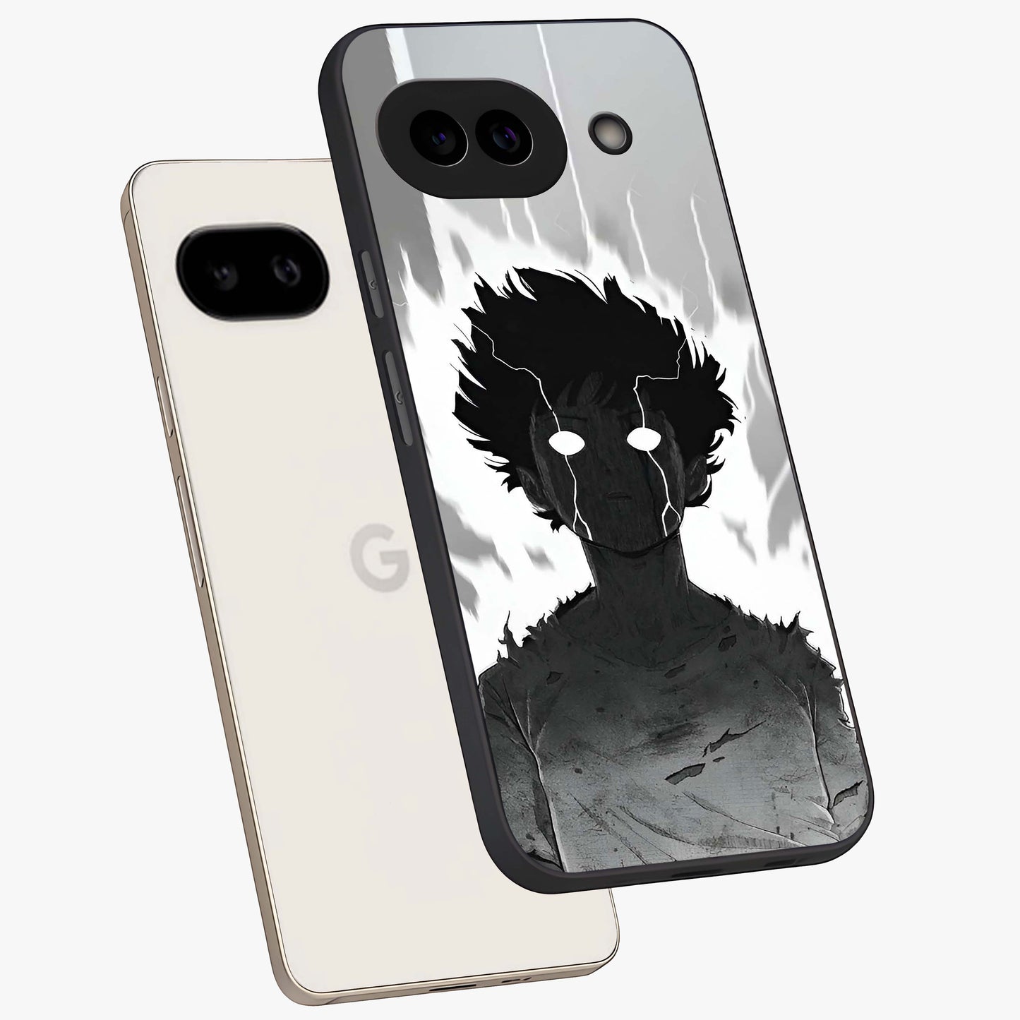 Awakened Inner Rage Glass Case displayed in angled mockup highlighting powerful graphic design and bold artistic theme.