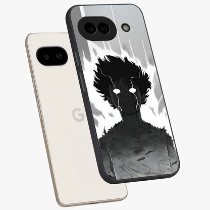 Awakened Inner Rage Glass Case displayed in angled mockup highlighting powerful graphic design and bold artistic theme.
