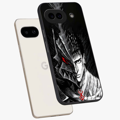Berserker Blood Oath Glass Case displayed in angled mockup highlighting dark fantasy graphic design and powerful theme.