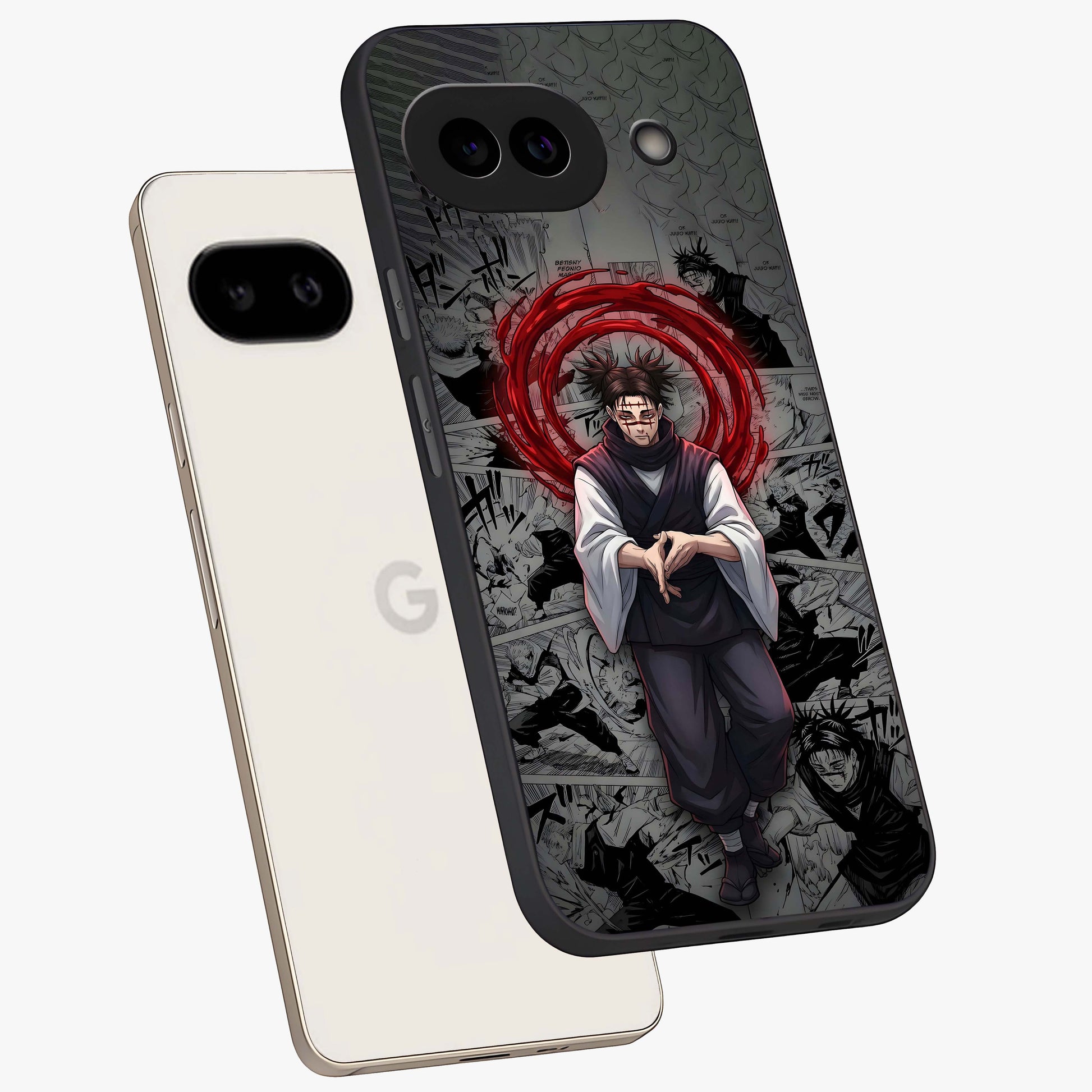 Cursed Ritual Ascension Glass Case displayed in angled mockup highlighting mystical ritual illustration with supernatural aesthetic.
