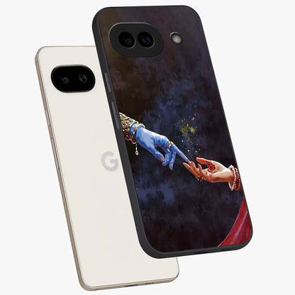 Divine Touch Eternal Glass Case displayed in angled mockup highlighting elegant divine inspired design with calm aesthetic style.