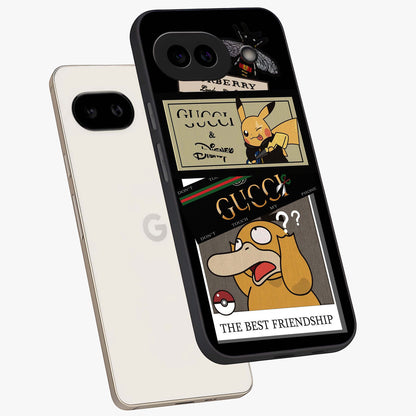 Gucci Play Mashup Glass Case displayed in angled mockup highlighting stylish fashion mashup design with bold aesthetic.