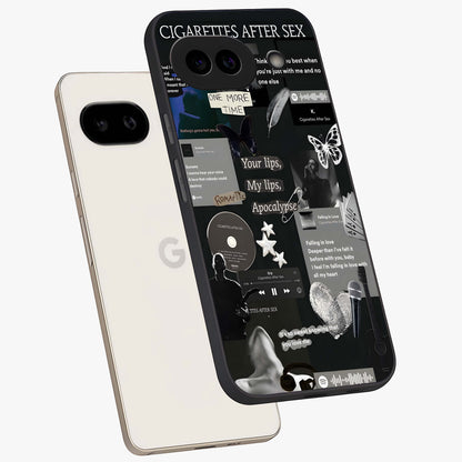 Midnight Love Echo Glass Case displayed in angled mockup highlighting elegant love inspired design with deep aesthetic style.