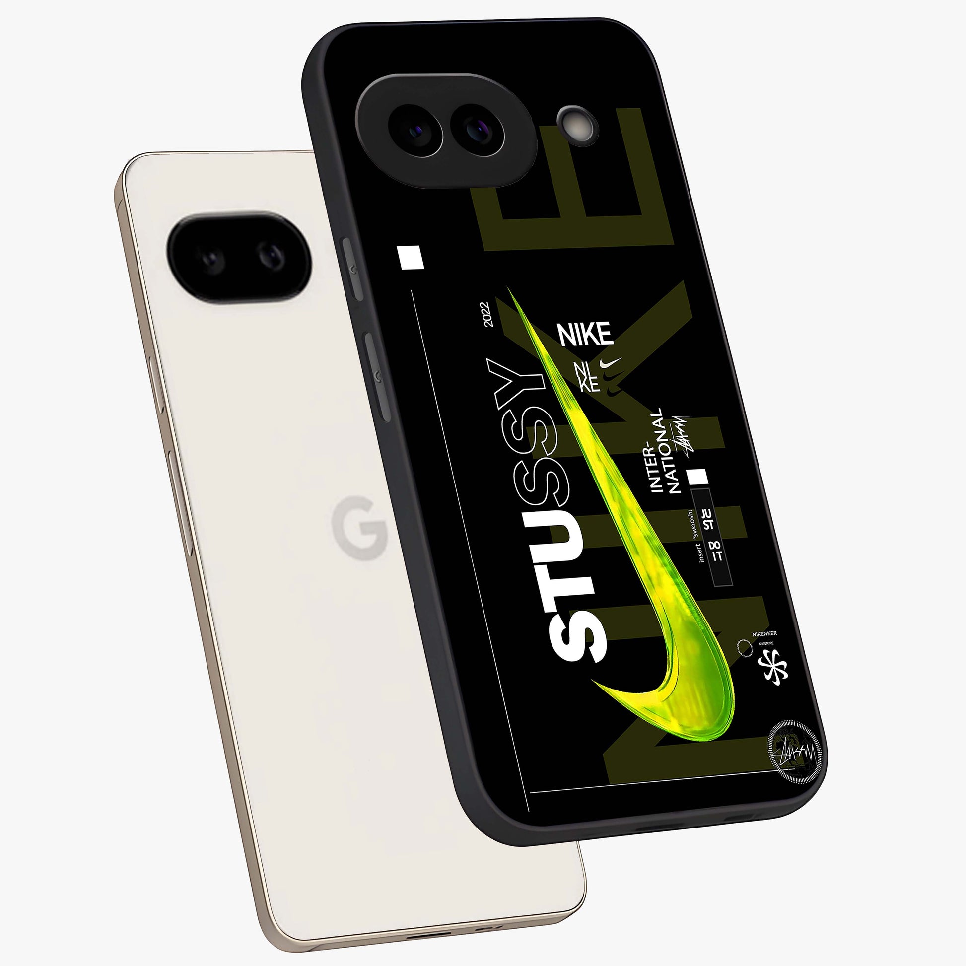 Neon Street Edition Glass Case displayed in angled mockup highlighting vibrant urban design with bold street aesthetic.