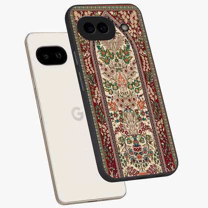 Persian Inspired Glass Case displayed in angled mockup highlighting intricate traditional design with elegant cultural aesthetic.