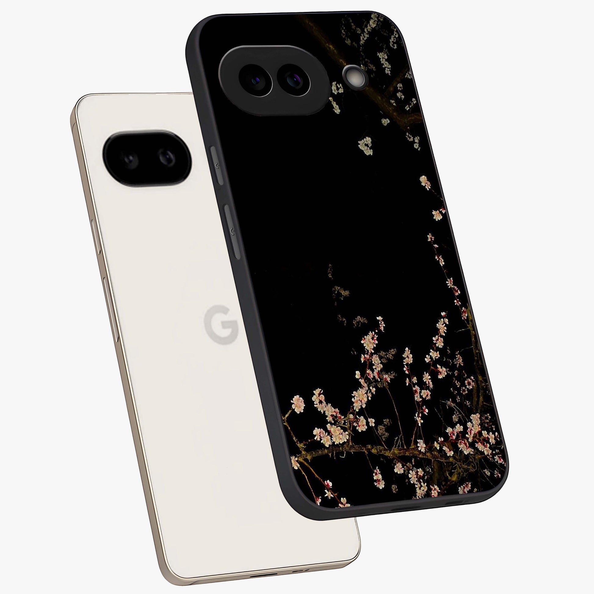 Petal Moon Light With Custom Name Glass Case displayed in angled mockup highlighting delicate petal design with custom name feature.