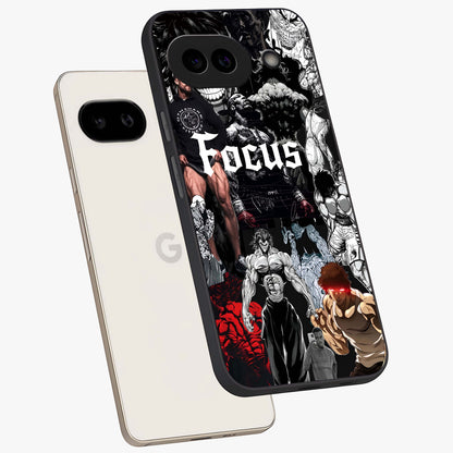 Relentless Power Focus Glass Case displayed in angled mockup highlighting bold statement design with modern aesthetic style.