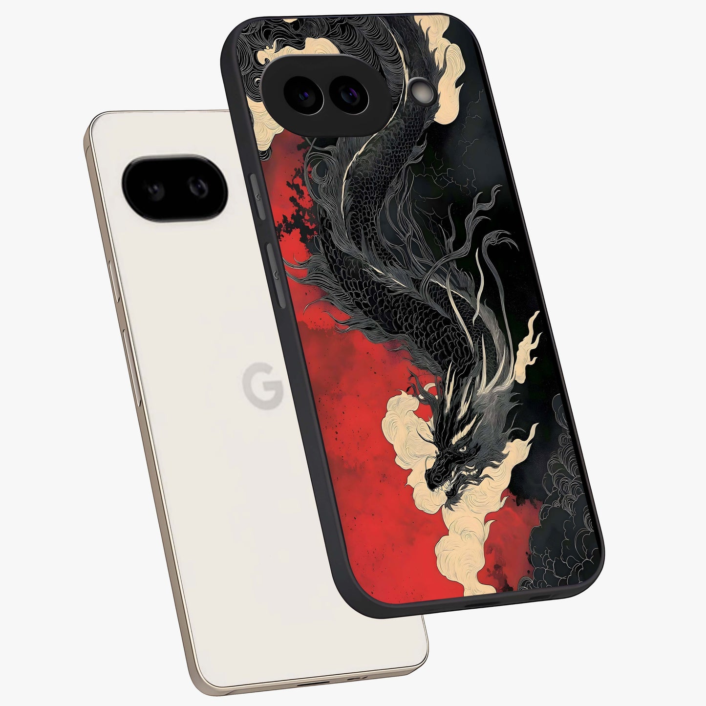 Shadow Dragon Fury Glass Case displayed in angled mockup highlighting powerful dragon illustration with dark fantasy aesthetic.