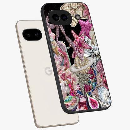 Starlit Jewel Dream Glass Case displayed in angled mockup highlighting glowing celestial jewel design with dreamy aesthetic.