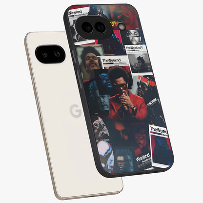 The Weeknd Glass Case displayed in angled mockup highlighting stylish pop culture inspired design with modern aesthetic.
