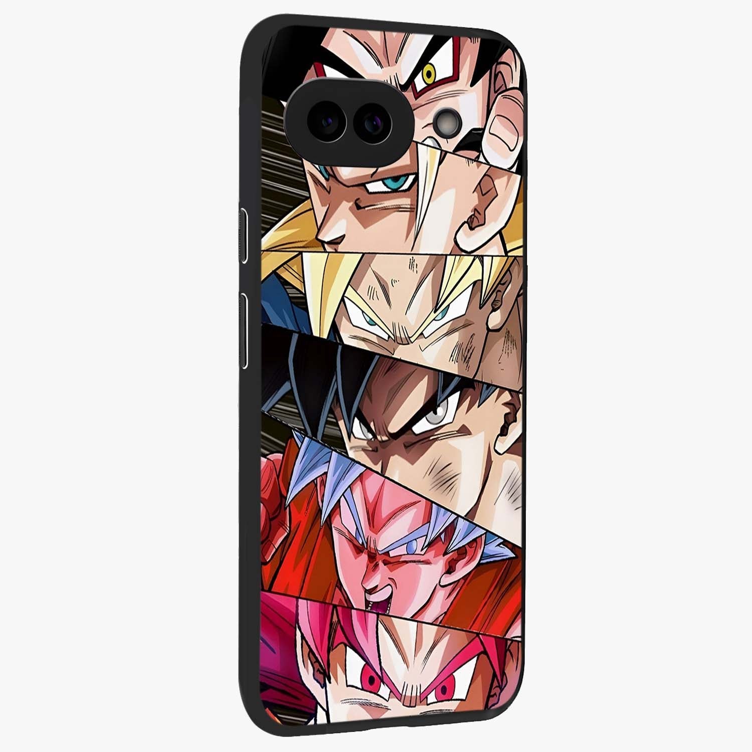 Anime Character Glass Case upright view showcasing expressive anime artwork with bold graphic style.