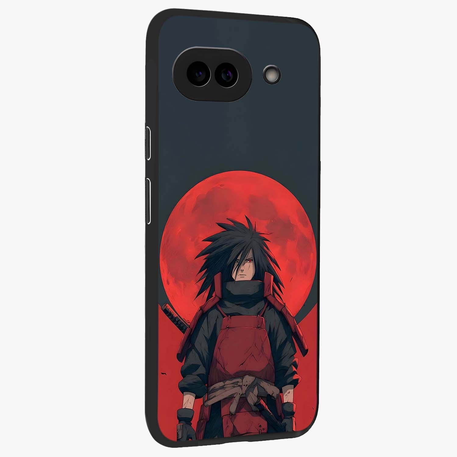 Crimson Moon Warlord Glass Case upright view showcasing powerful warlord artwork with dark celestial theme.