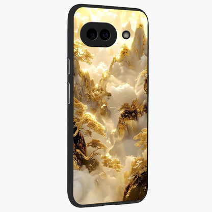 Gates Of Illumination Glass Case upright view showcasing glowing gateway artwork with mystical celestial theme.