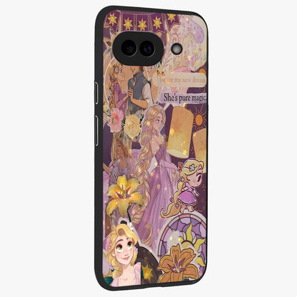 Magical Tangled Dream Glass Case upright view showcasing enchanting artistic artwork with dreamy fantasy theme.