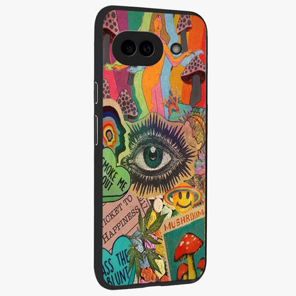 Mystic Eye Wonderland Glass Case upright view showcasing symbolic eye artwork with mysterious fantasy theme.