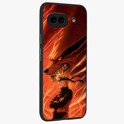 Nine Tails Legacy Glass Case upright view showcasing dramatic nine-tails artwork with intense anime themed design.