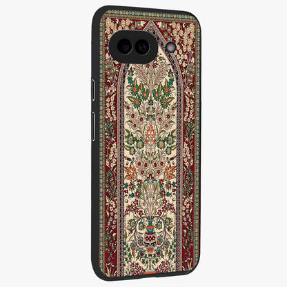 Persian Inspired Glass Case upright view showcasing decorative Persian artwork with rich heritage theme.