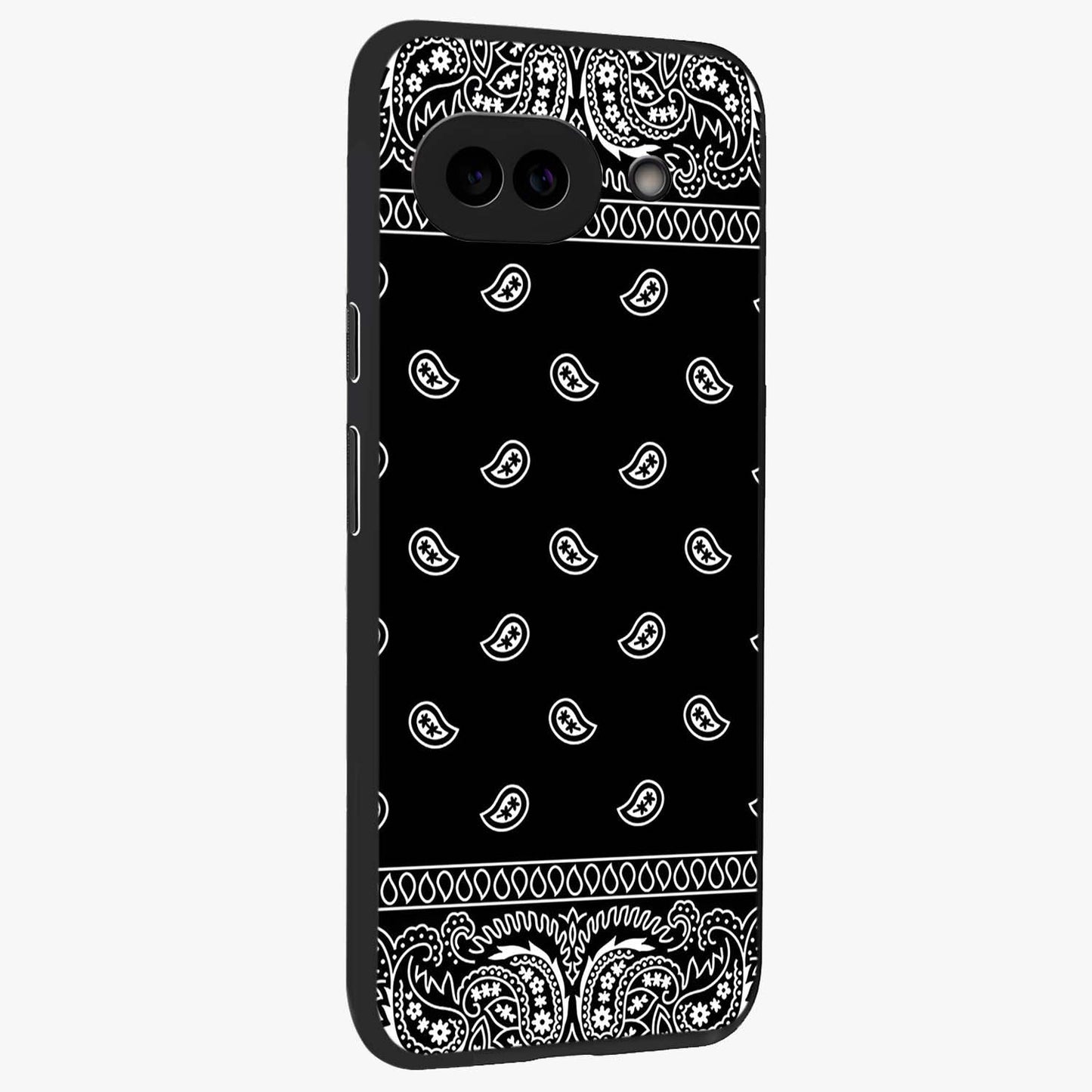 Retro Rebel Threads Glass Case upright view showcasing stylish vintage artwork with bold retro theme.