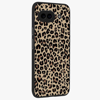 Savage Chic Pattern Glass Case upright view showcasing trendy decorative artwork with edgy fashion theme.