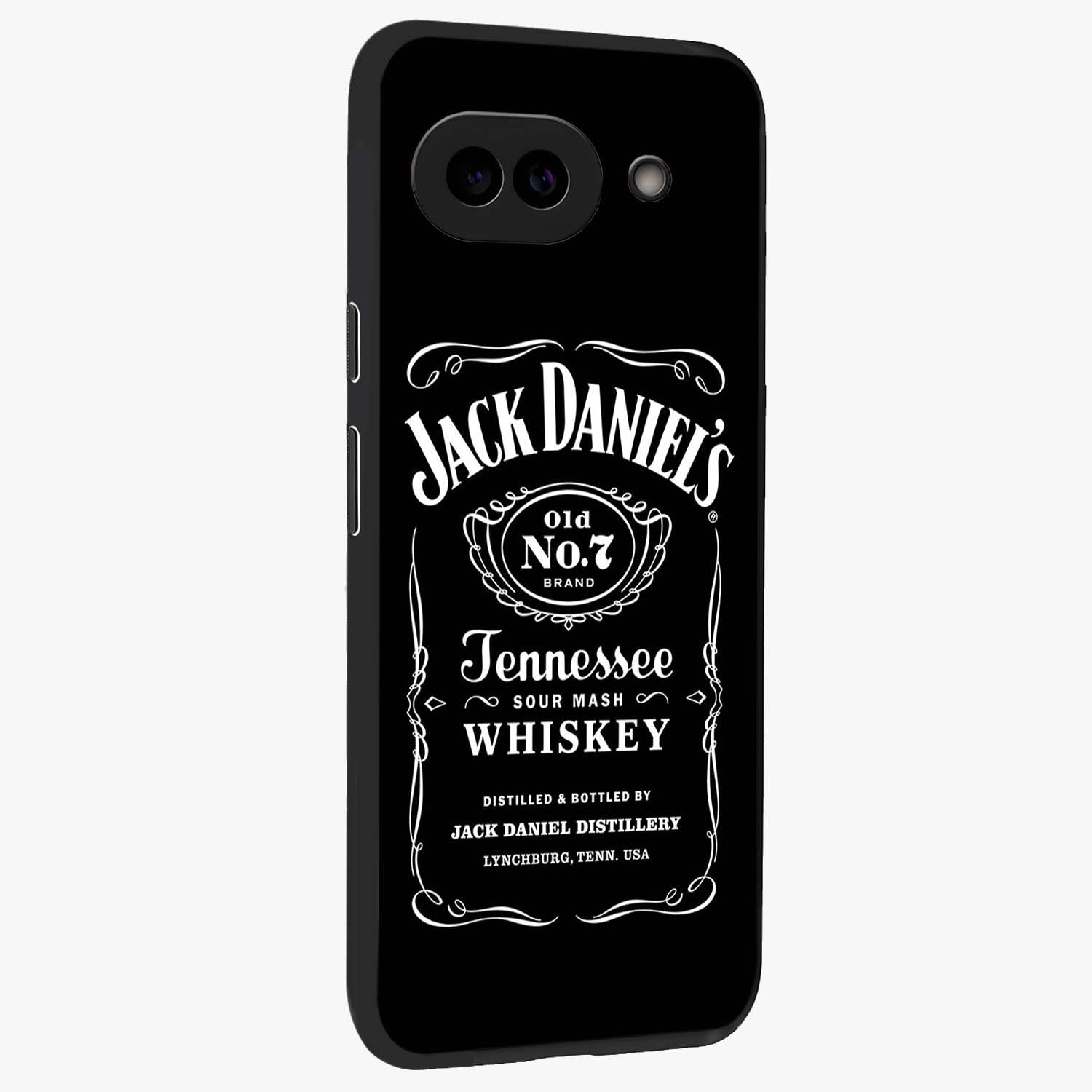 Vintage Whiskey Heritage Glass Case upright view showcasing stylish vintage whiskey artwork with timeless bar culture theme.
