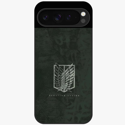 Wings Of Freedom Glass Case showing flat back view with symbolic wings artwork and glossy glass finish.