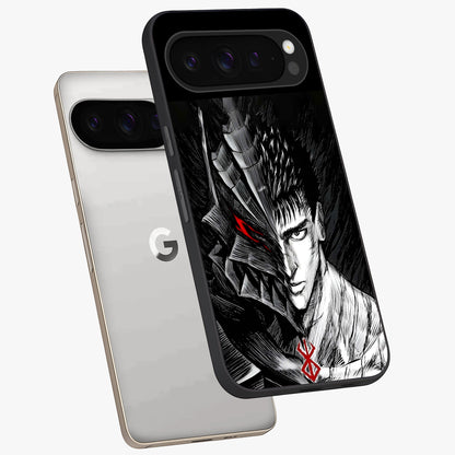 Berserker Blood Oath Glass Case displayed in angled mockup highlighting dark fantasy graphic design and powerful theme.