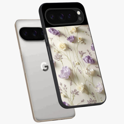 Lilac Breeze Harmony Glass Case displayed in angled mockup highlighting calm lilac breeze design with soothing aesthetic style.