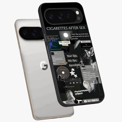 Midnight Love Echo Glass Case displayed in angled mockup highlighting elegant love inspired design with deep aesthetic style.