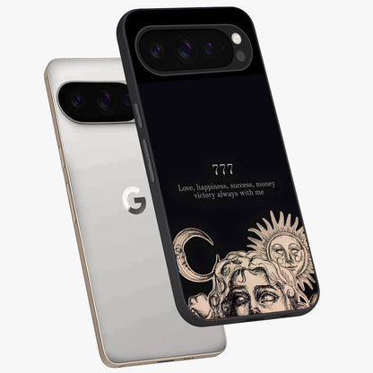 Mystic Victory Aura Glass Case displayed in angled mockup highlighting energetic aura design with bold mystical aesthetic.