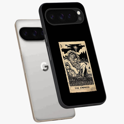 The Empress Glass Case displayed in angled mockup highlighting elegant royal design with majestic aesthetic style.