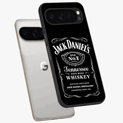 Vintage Whiskey Heritage Glass Case displayed in angled mockup highlighting retro beverage themed design with heritage aesthetic.