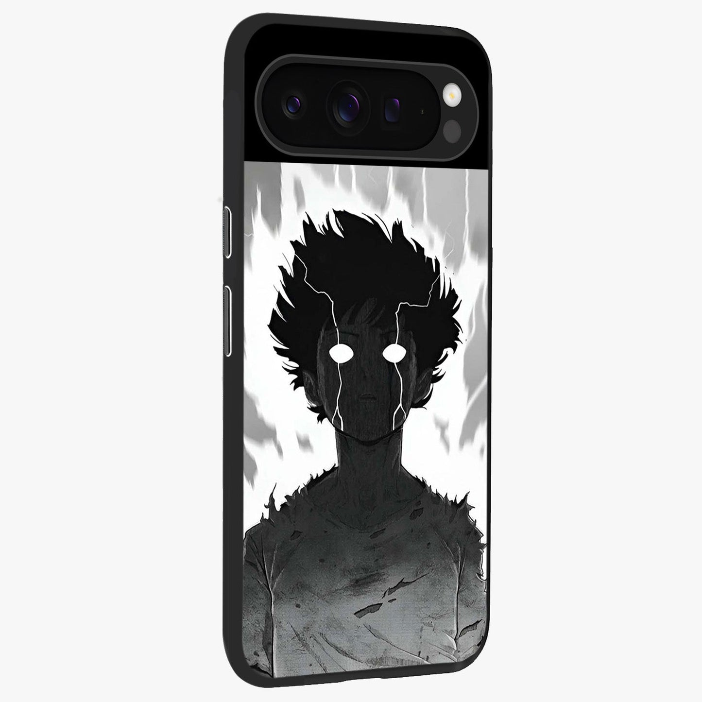 Awakened Inner Rage Glass Case upright view showcasing dramatic artwork with strong expressive aesthetic.