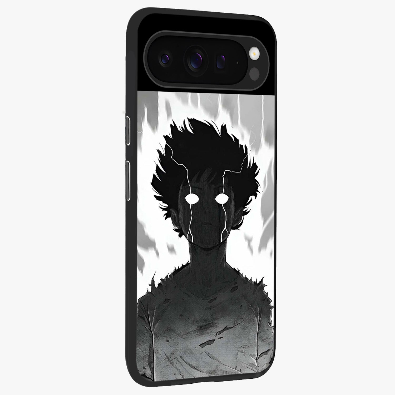 Awakened Inner Rage Glass Case upright view showcasing dramatic artwork with strong expressive aesthetic.