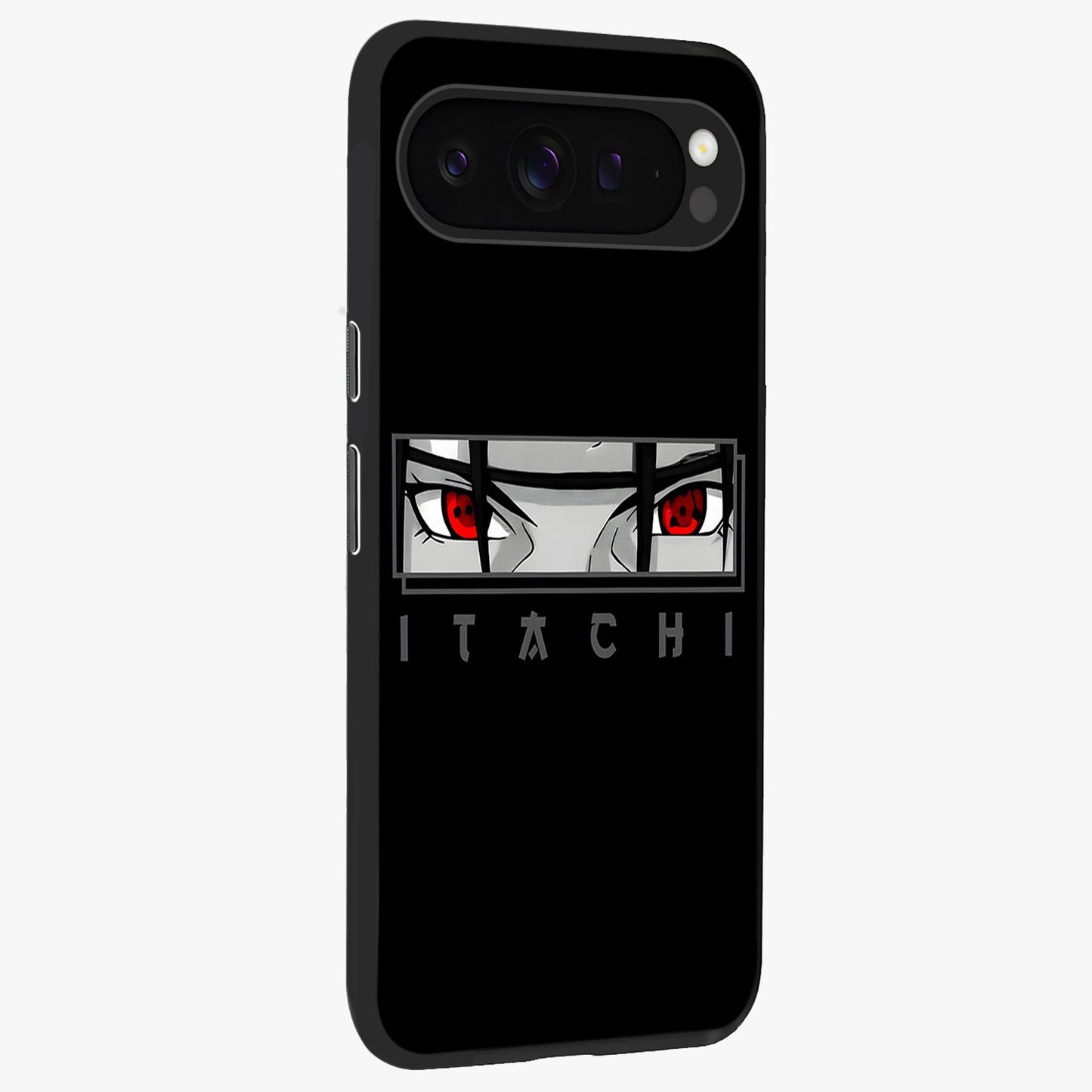 Scarlet Gaze Dominance Glass Case upright view showcasing powerful dramatic artwork with dominant artistic theme.