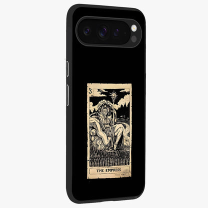 The Empress Glass Case upright view showcasing powerful empress themed artwork with luxurious artistic theme.