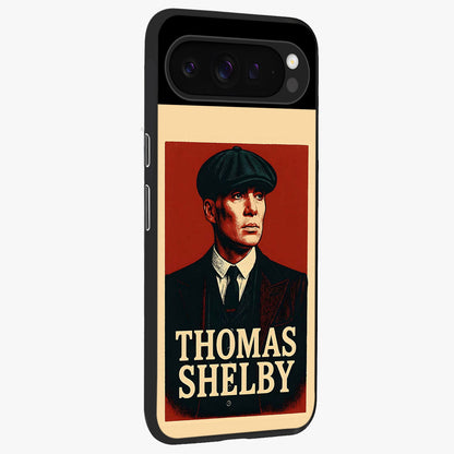 Vintage Mafia Authority Glass Case upright view showcasing dramatic vintage artwork with iconic authority theme.