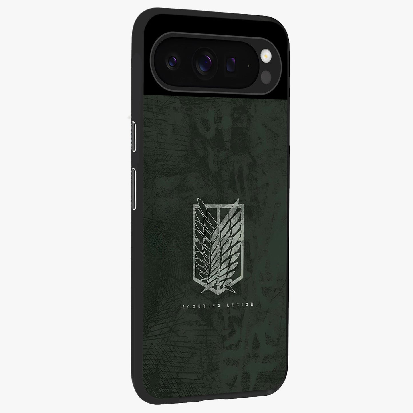 Wings Of Freedom Glass Case upright view showcasing powerful wings artwork with freedom themed design.