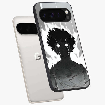 Awakened Inner Rage Glass Case displayed in angled mockup highlighting powerful graphic design and bold artistic theme.