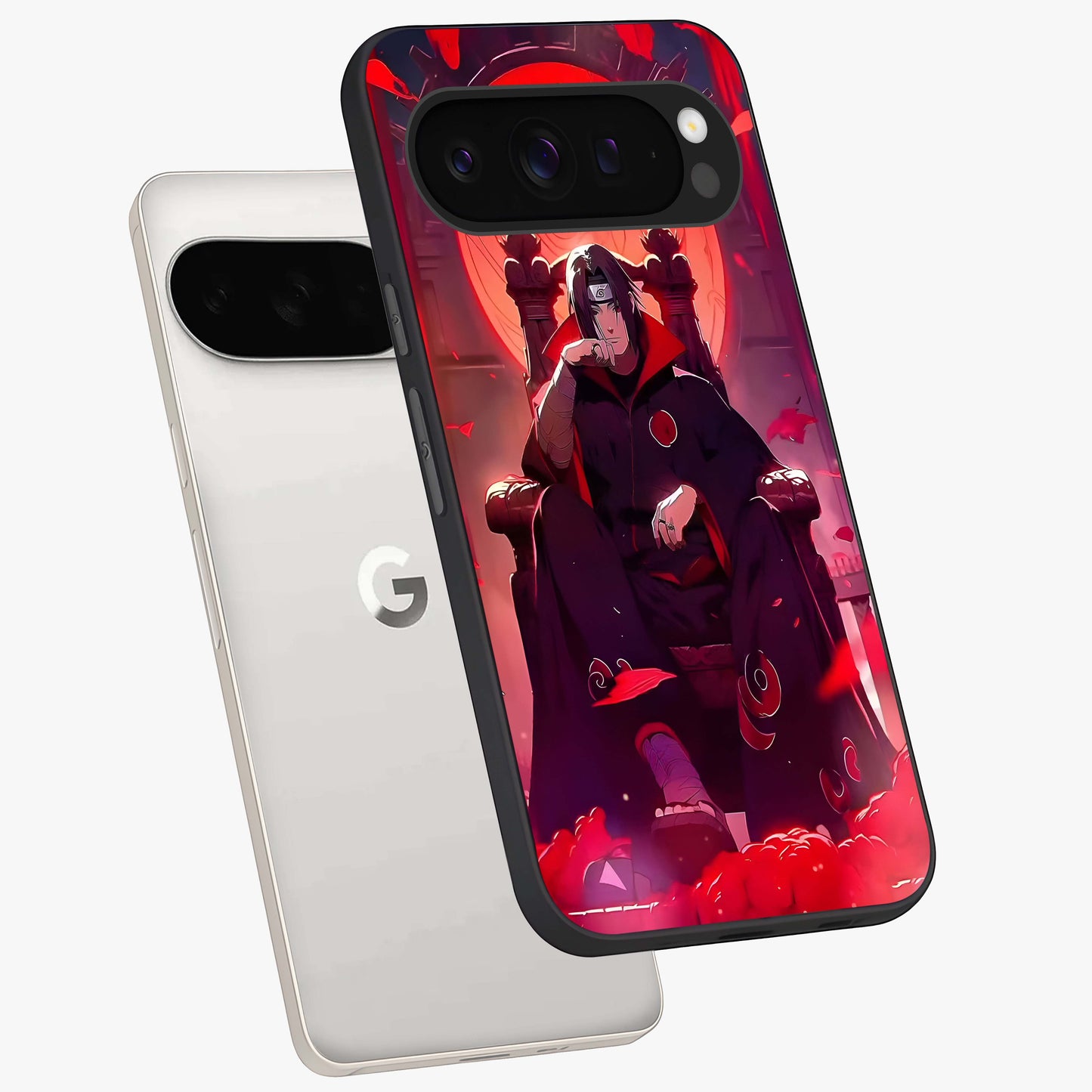 Blood Moon Sovereign Glass Case displayed in angled mockup highlighting dark celestial moon design and dramatic theme.