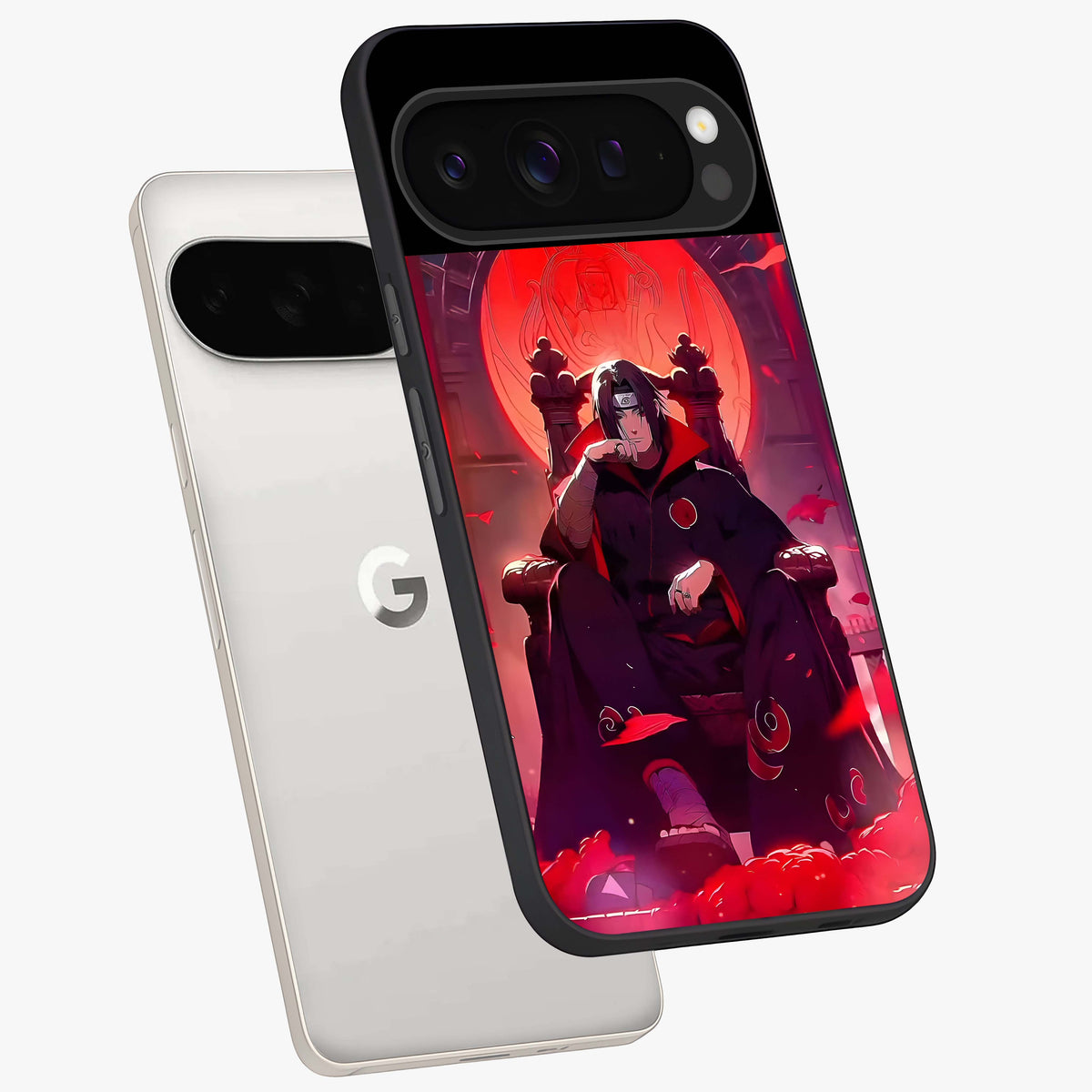 Blood Moon Sovereign Glass Case displayed in angled mockup highlighting dark celestial moon design and dramatic theme.