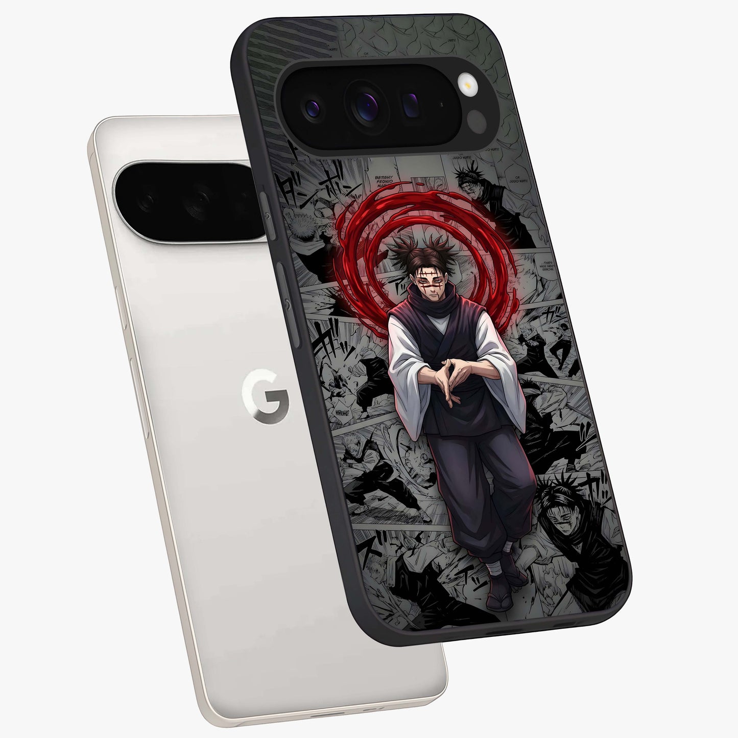 Cursed Ritual Ascension Glass Case displayed in angled mockup highlighting mystical ritual illustration with supernatural aesthetic.