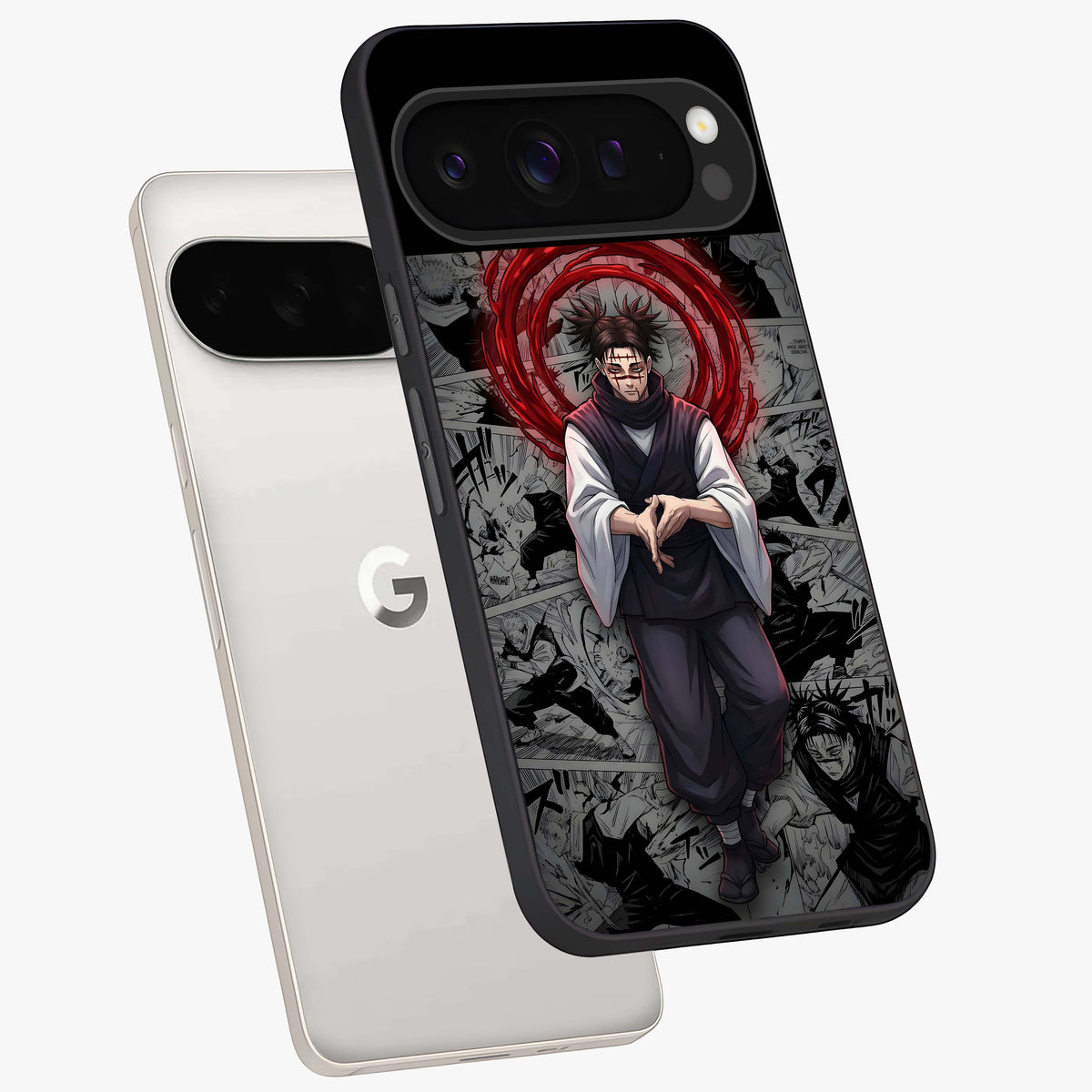 Cursed Ritual Ascension Glass Case displayed in angled mockup highlighting mystical ritual illustration with supernatural aesthetic.
